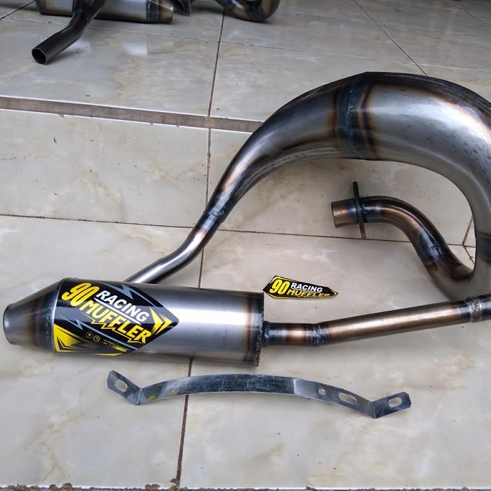 Knalpot Trail Satria Hiu Lumba 2tak Udang PNP Rangka Standar, Ktm, Klx