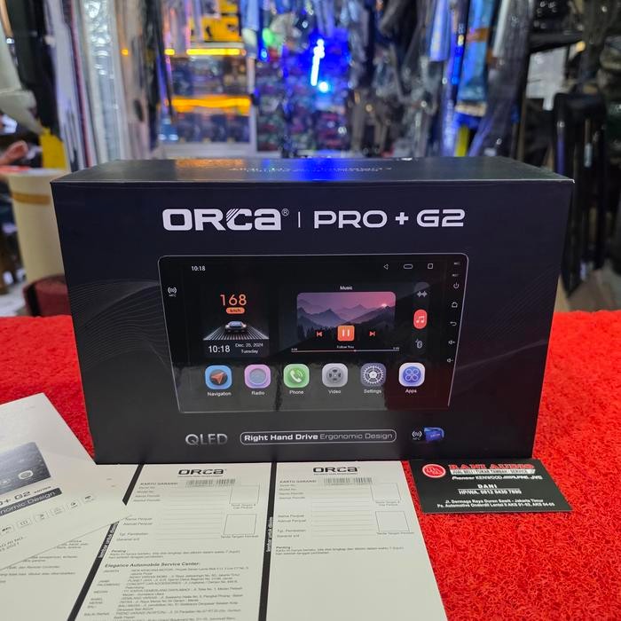 Head Unit Android ORCA QLED PRO+ G2 SERIES ADR-9988 RAM 6GB/128GB 9 in