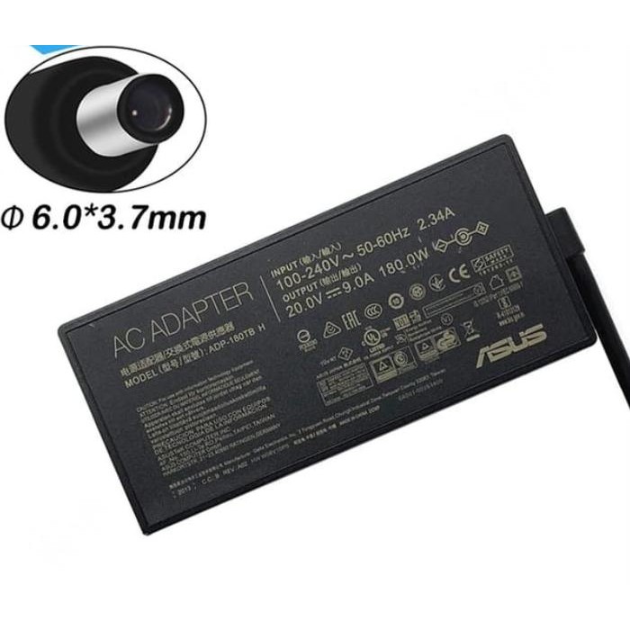 ORI Adaptor Charger laptop Asus ROG 20V 9A 180W ( 6.0*3.7mm ) TUF A15 FX506 FX506I FX506UI 14 G14