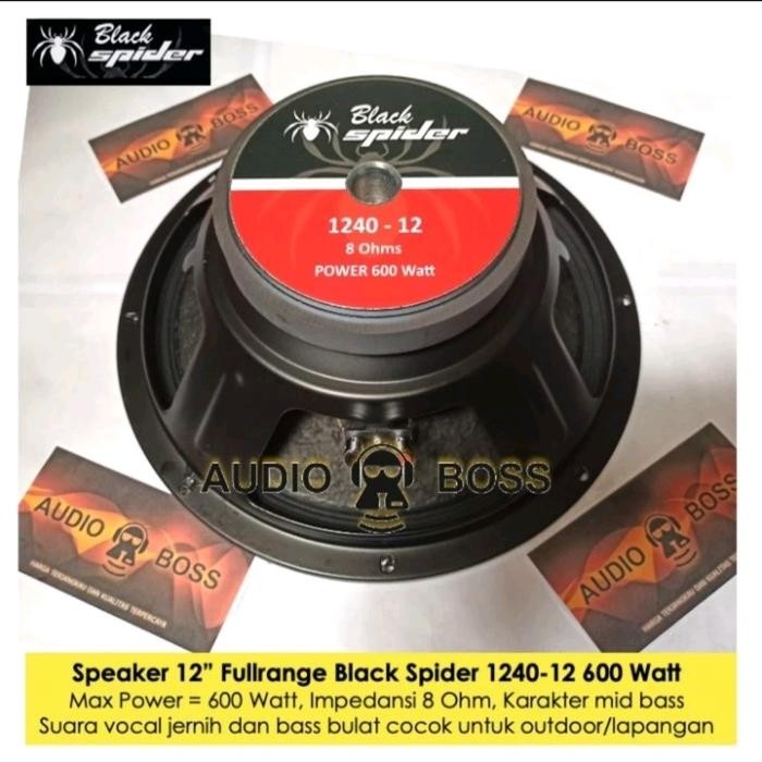 Speaker Fullrange 12 In Black Spider 1240 - 12 Mid Bass Lapangan