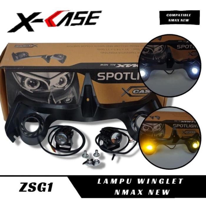 WINGLET LAMPU DEPAN NMAX PLUS LAMPU TEMBAK WINGLET LAMPU DEPAN SOROT NMAX NEW 2020