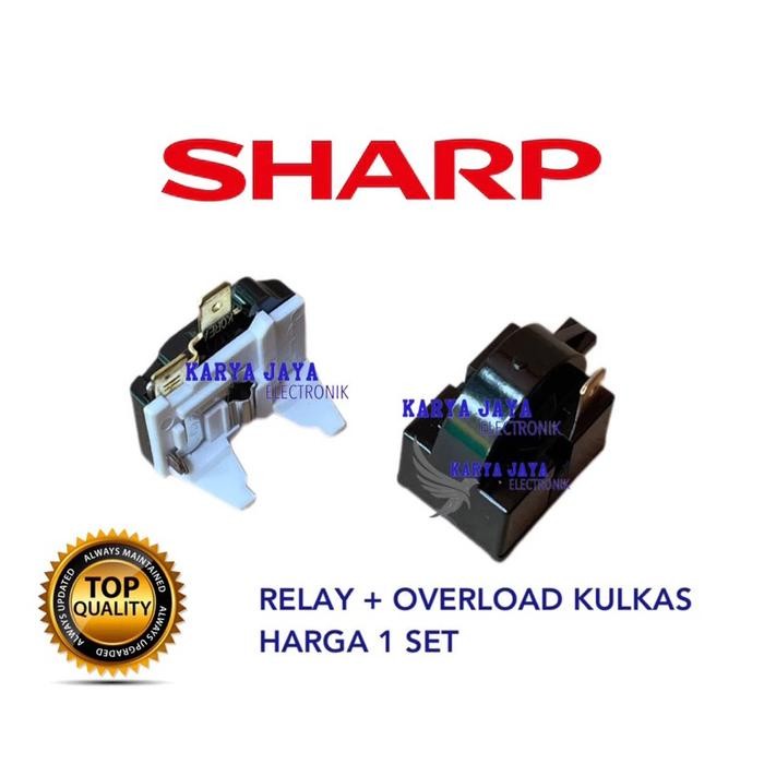 Relay ptc Overload kulkas sharp 1 pintu / relay kulkas sharp 1 Pintu