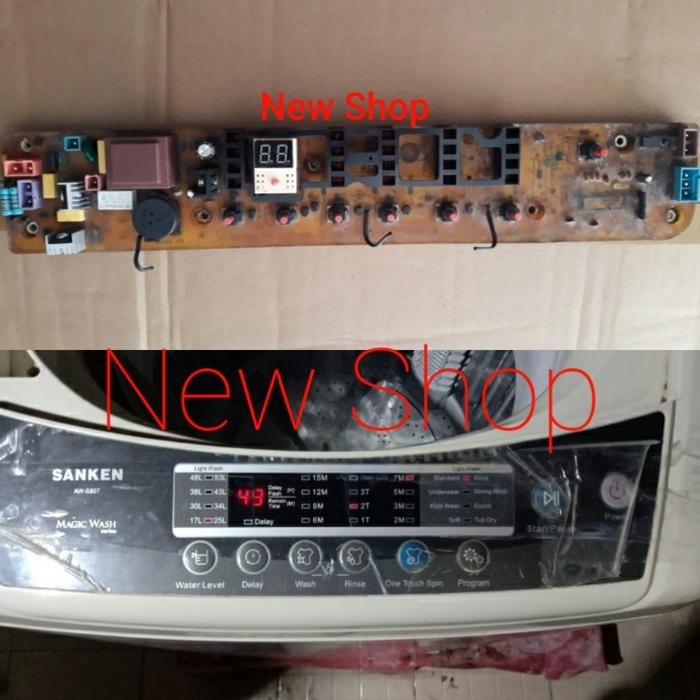 Modul Pcb Mesin cuci Sanken AW-S807 AW S807 AWS807