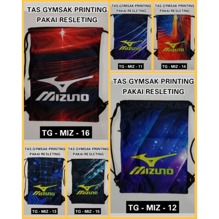 (Expert) Tas - tas serut - gymsack - tas sepatu bola voli Mizuno