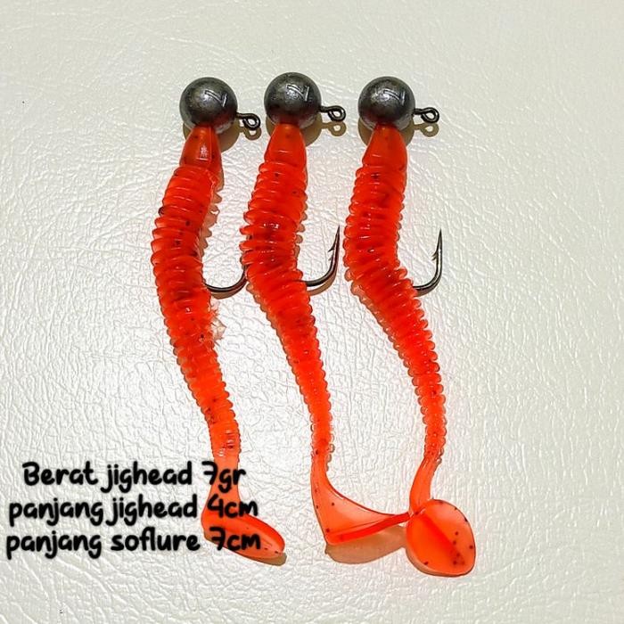 (Expert) Umpan casting gabus kerapu kakap dasaran softlure padle tail