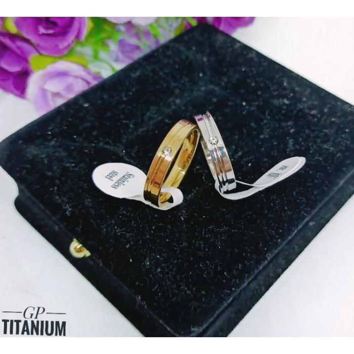 (Expert) FAVORITE Cincin titanium couple cincin tunangan simple elegan