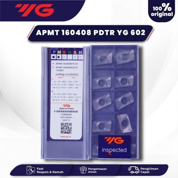 (Expert) Insert APMT 160408 PDTR YG 602 Insert Milling Shoulder Mill YG1