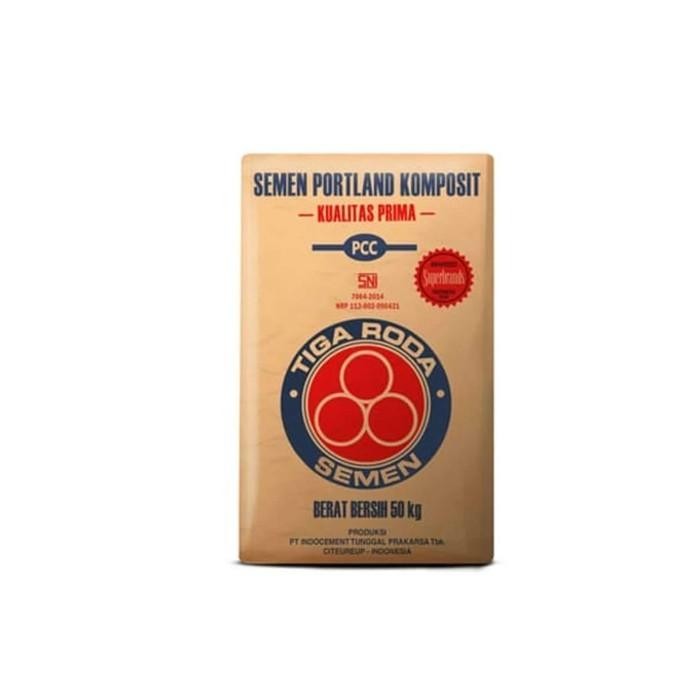 (Expert) SEMEN TIGA RODA 1 SAK 50 KG / 50KG