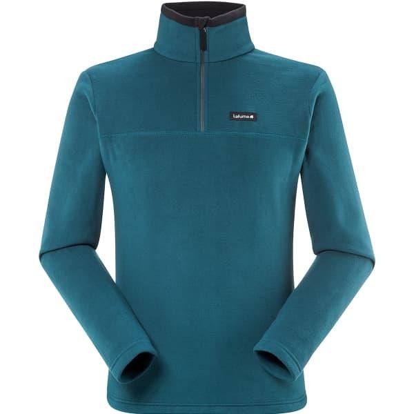 TERBARU LAFUMA MICRO FLEECE HALF ZIP MEN'S BLUE JAKET HIKING TREKKING WINTER ORIGINAL BISA GOSEND