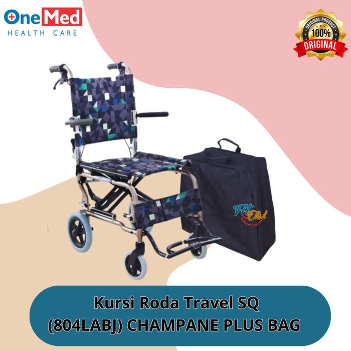 KURSI RODA TRAVEL ONEMED ALUMINIUM FS 804 LABJ / KURSI RODA TRAVELING