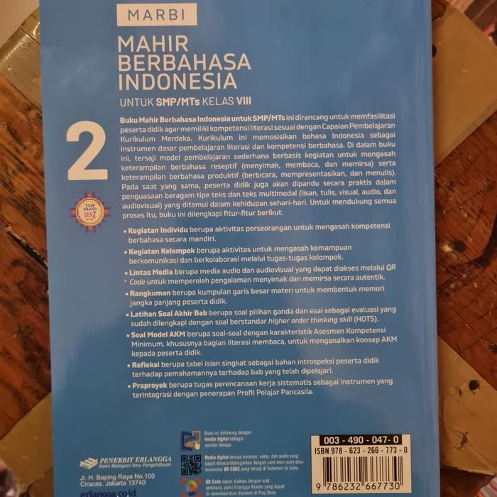 

Ready- Marbi Mahir Berbahasa Indonesia Kelas 8 Kurikulum Merdeka Erlangga