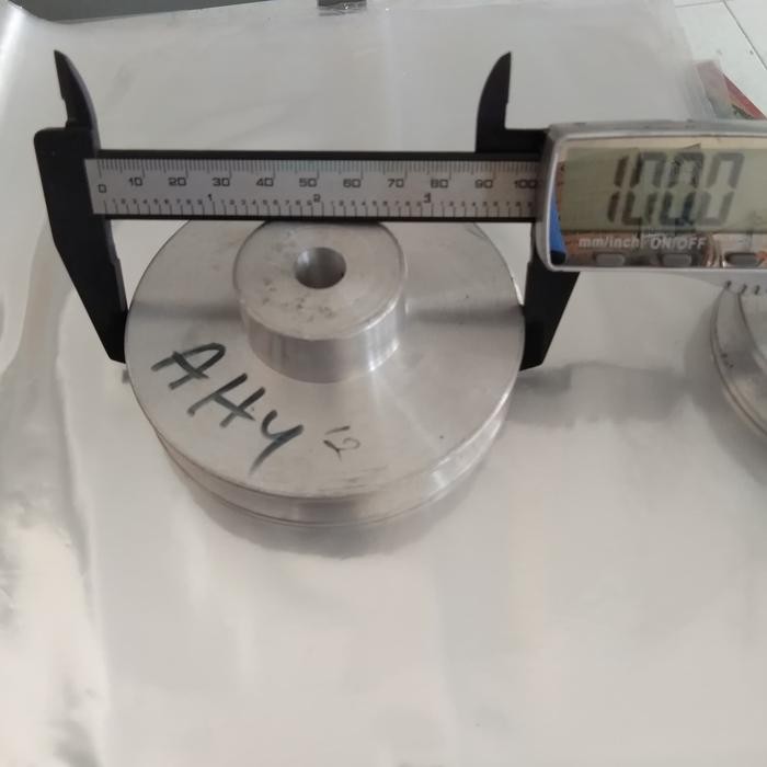 PULLEY ALUMUNIUM A1 - 4 INCH AS 12 MM PULI ALUMUNIUM