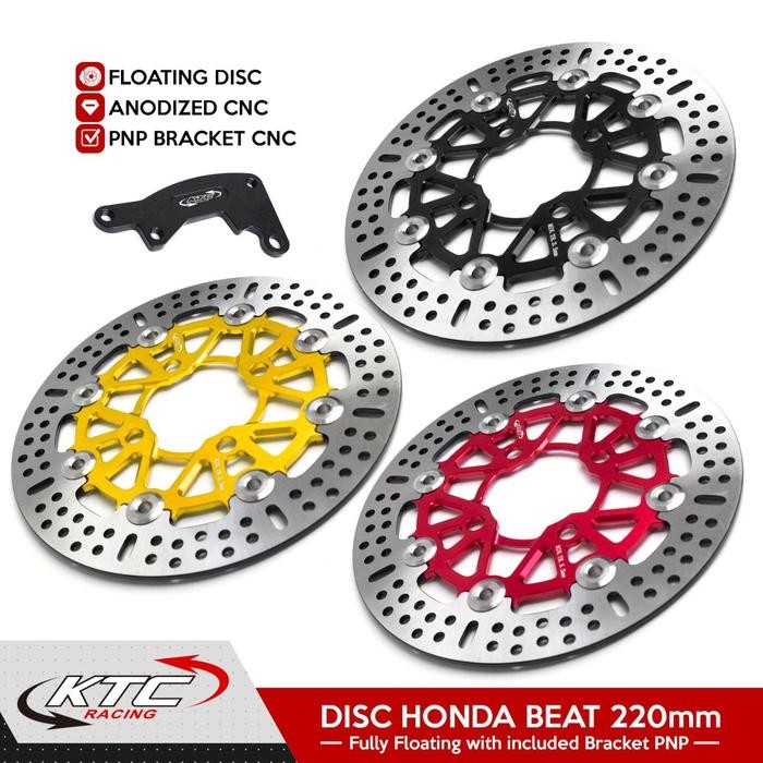 DISC PIRINGAN CAKRAM DEPAN KTC RACING 220MM&260MM VARIO BEAT SCOOPY