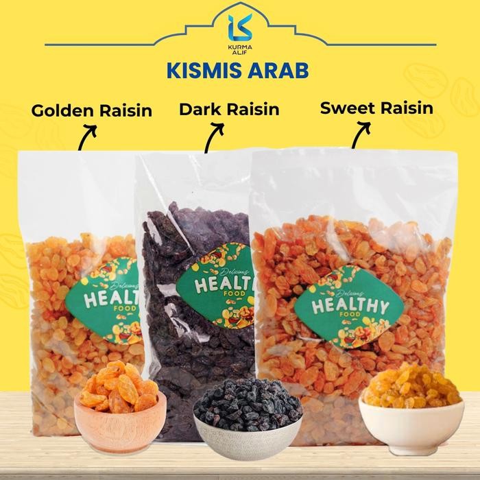 

New Kismis Arab 1 Kg Raisin Oleh Oleh Haji Umroh Kismis Asam Manis Mutiara Manis Kismis Hitam