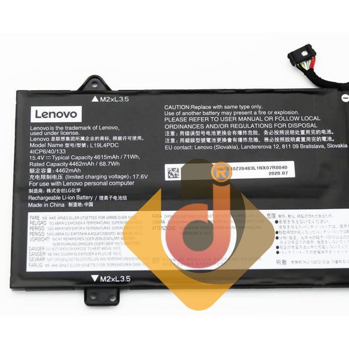 Terpopuler Baterai Lenovo Ideapad Yoga Slim 7I Pro 14Itl5 Evo I7 L19M4Pdc 2 In 1