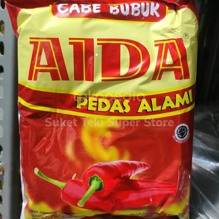 

New Cabe Bubuk Giling Aida 500 gr Bumbu Tabur Cabai Asli Premium READY