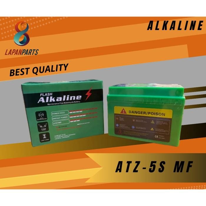 Aki Motor Aki Kering ALKALINE GTZ-5S MF ( Beat,Supra X 125,Vario,Mio,Scoopy