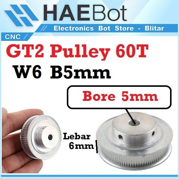 [Expert] [EBS] GT2 Timing Belt Pulley 60T 60 Gigi 5mm 8mm CNC 3D Printer Roda