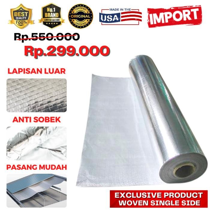 [Expert] ALUMUNIUM FOIL WOVEN PEREDAM PANAS ATAP BONUS 1 TAPE