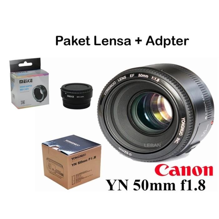 [Expert] YONGNUO 50MM F1.8 AF CANON + ADAPTER MEIKE MOUNT CANON TO EOS M