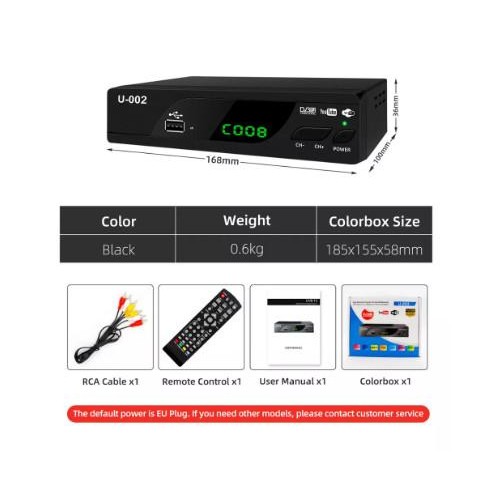 [Expert] Set Top Box DVB T2 Receiver TV Digital Wifi Youtube DVB T2 U-002