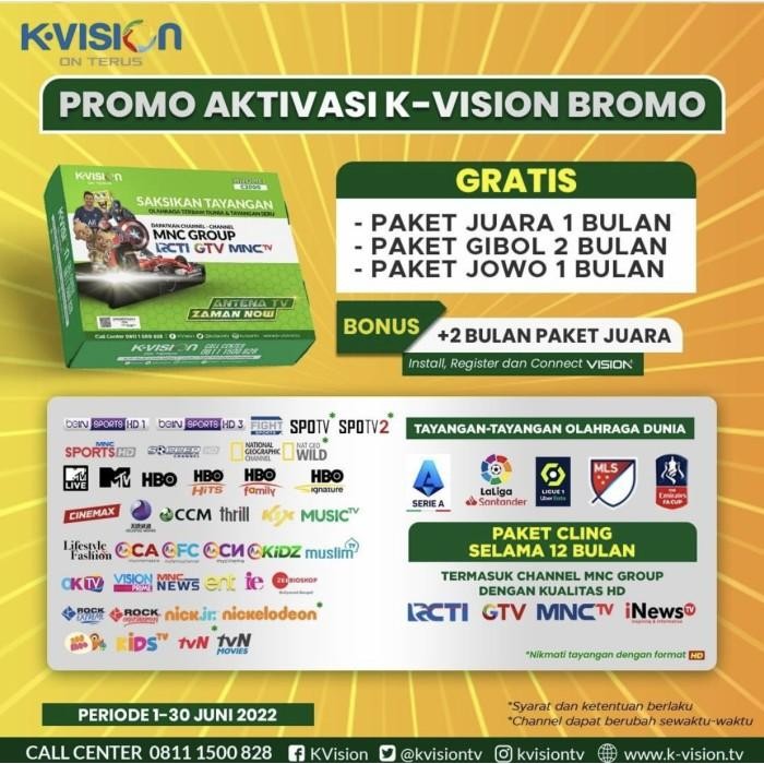 [Expert] Paket parabola kvision 60cm plus receiver kvision bromo C2000 Cband