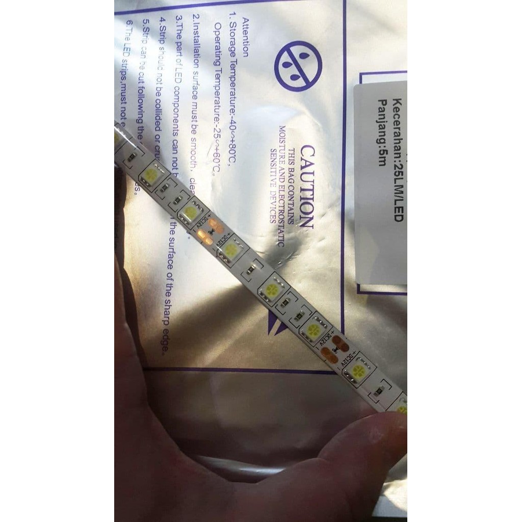 [Expert] LED STRIP 5050 IP65 12V Mata Besar