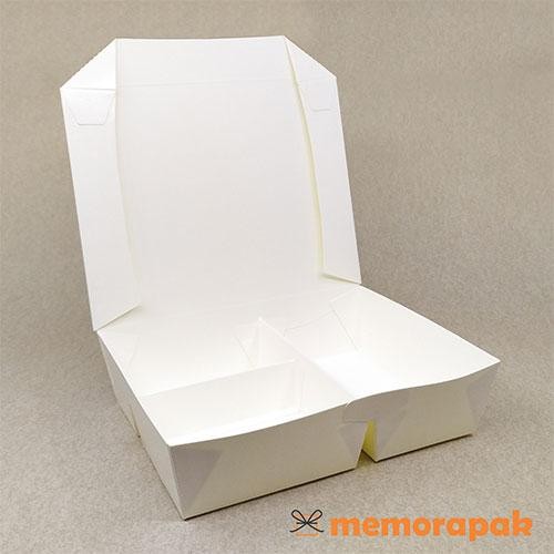 Paper Lunch Box / Kotak Makanan Kertas DPE Sekat 3