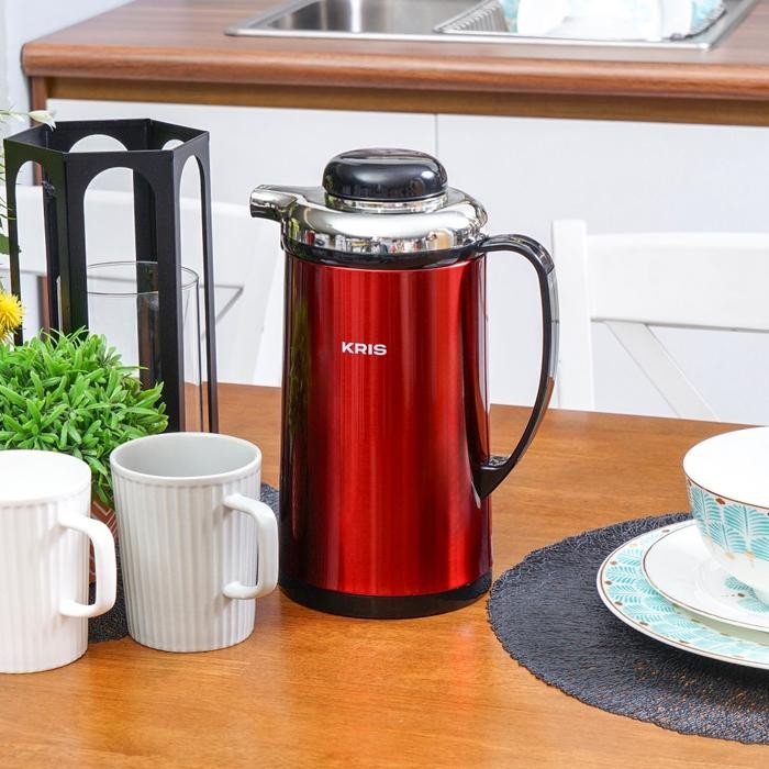 Azko Kris Teko Vacuum Flask Dengan Glass Liner Wadah Air Minum Panas Termos Drinkware Perlengkapan