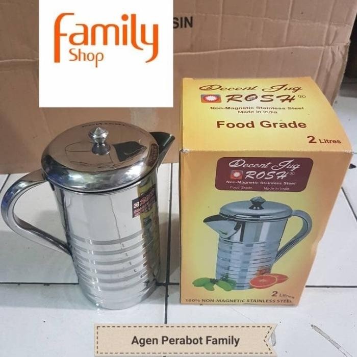 Teko Pitcher / Water Jug / Decent Jug Stainless Rosh 2L