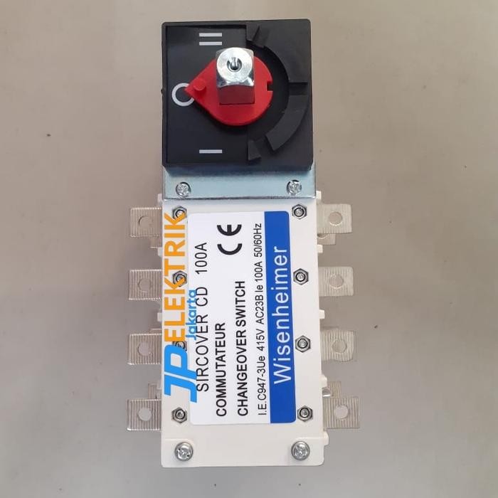 Paling Laris Cos Manual 100A 4Pole / Change Over Switch Ohm Saklar 100 Amper
