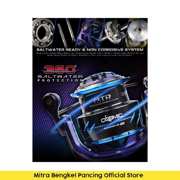 Reel Daido Cosmic 1000 - 3000 Salt Water Spinning Reel Pancing Original #Gratisongkir
