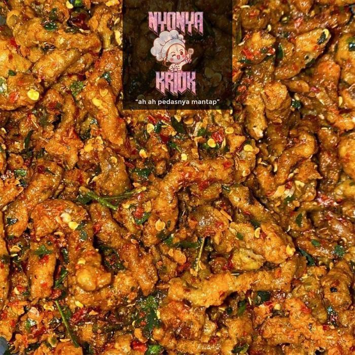 

Usus Crispy 1KG / 1 Kg Kripik Usus Bumbu Gurih Pedas Daun Jeruk Ayam Food