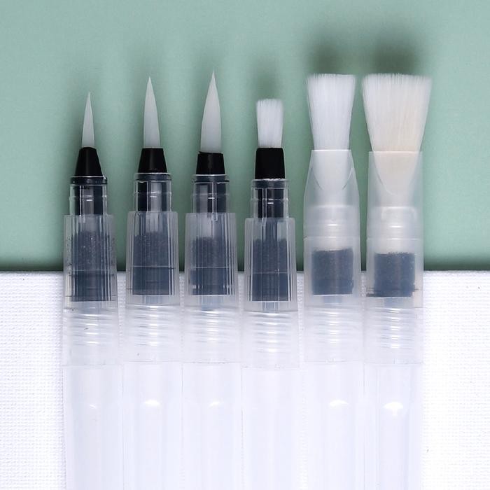 

watercolor brush pen kuas pena cat air isi 6 kaligrafi kuas watercolor kode 124