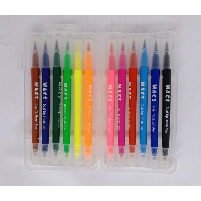 

brush pen 12 warna macs kode 802