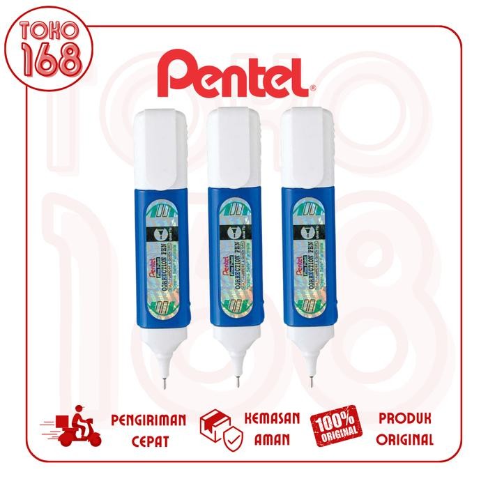 

pentel correction fluid/tipex cair biru gepeng zl31w (pcs) kode 898
