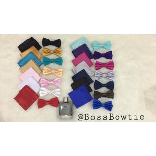 Dasi kupu bowtie dan pocket square sapu tangan jas