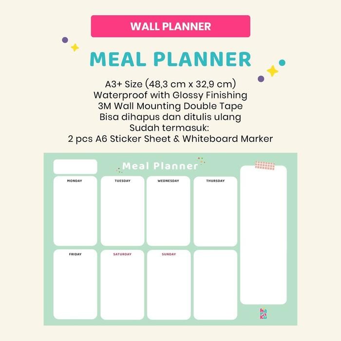 

Terbaru Weekly Meal Planner - Wall Planner