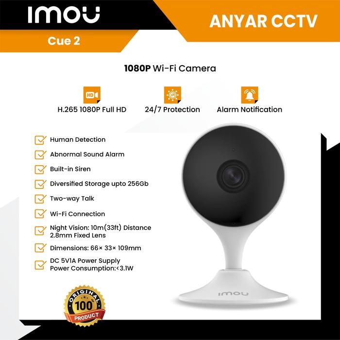 IMOU CUE 2 CCTV WIRELESS 1080P CCTV IMOU IP CAMERA IMOU CUE 2