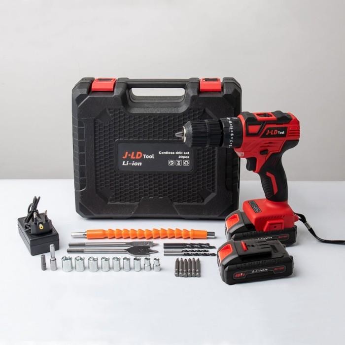 Expert Promo Bor Cordless JLD 48v, Bor Baterai 13mm Brushless Fullset