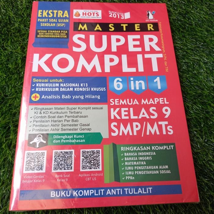 

Ready BUKU SUPER KOMPLIT 6 IN 1 SEMUA MAPEL KELAS 9 SMP MTS