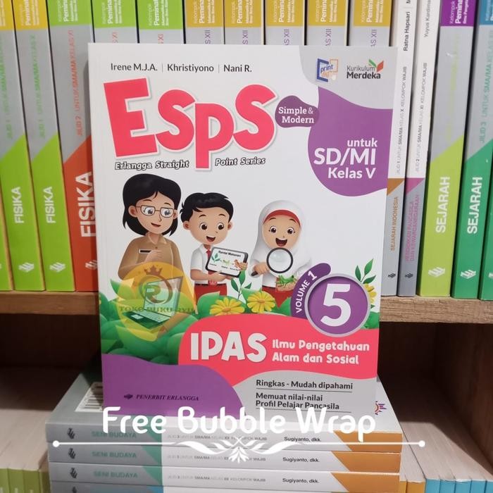 

Ready BUKU ESPS IPAS Kelas 5 SD volume 1 Kurikulum Merdeka Erlangga