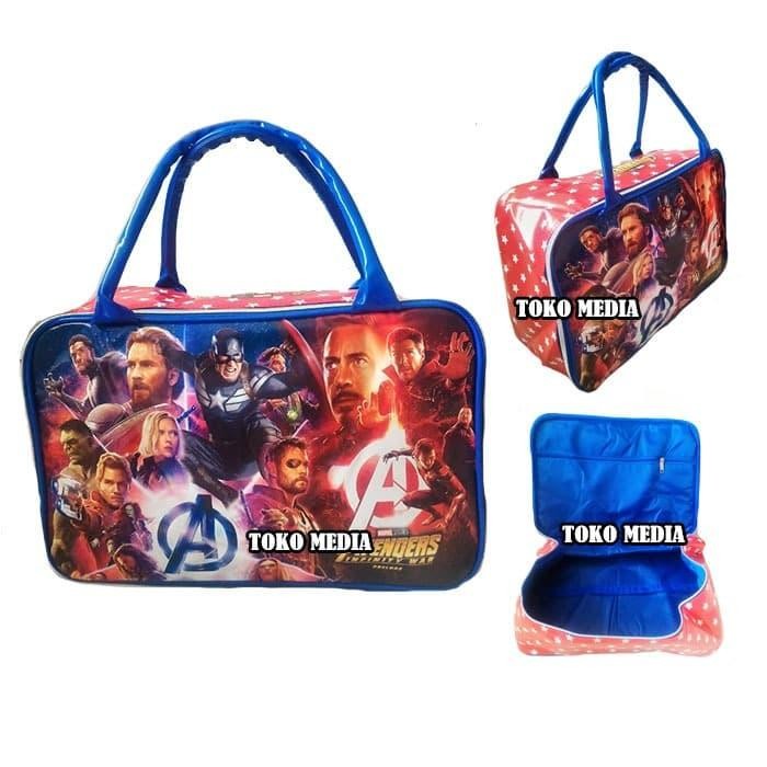 ORIGINAL.. TAS TRAVEL BAG KOPER KARAKTER ANAK UK. BESAR - AVENGERS