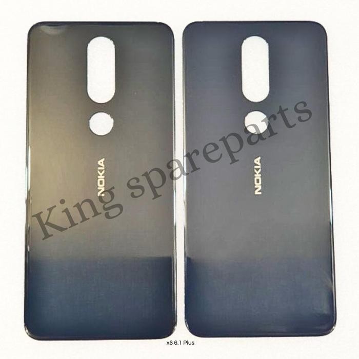 BACKDOOR BACKCASE BACKCOVER TUTUP BELAKANG CASING NOKIA X6 6.1 PLUS ORIGINAL