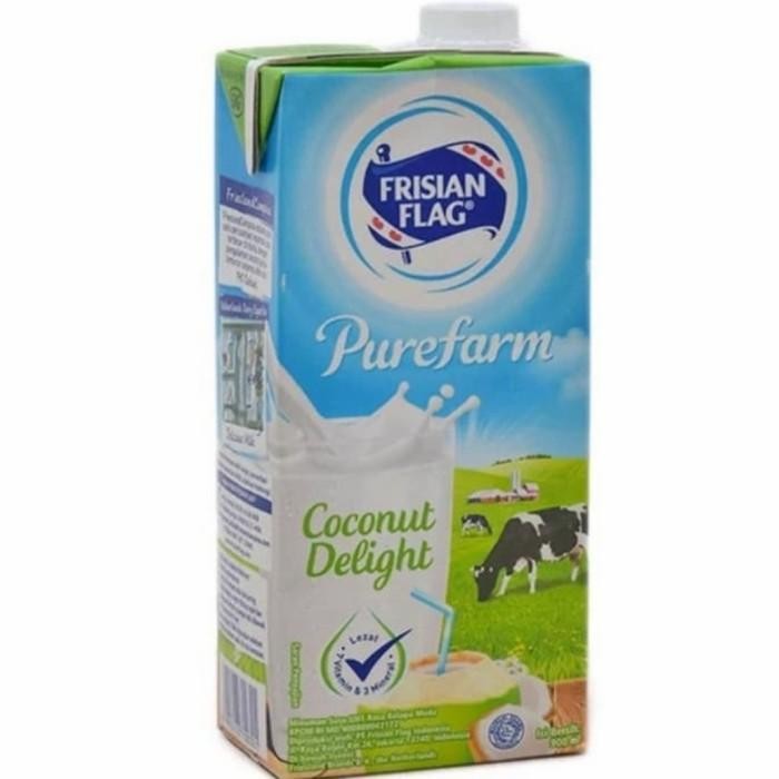 (Allthebest) susu uht frisian flag 900 ml purefarm rasa rasa 1liter
