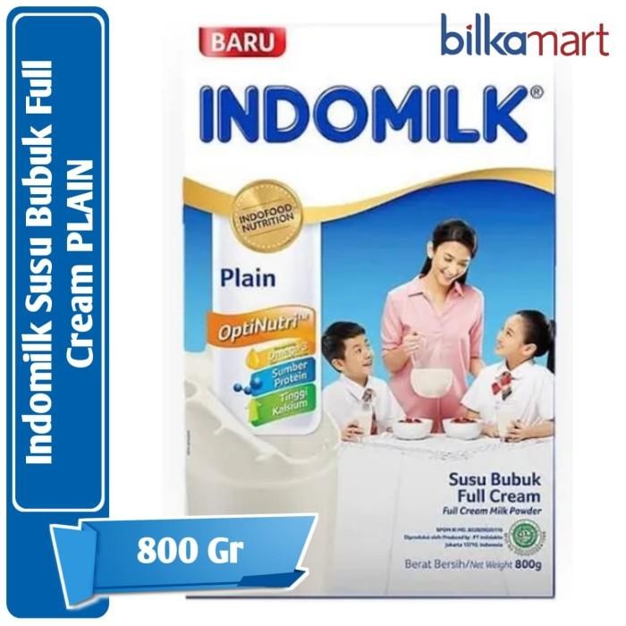 (Allthebest) INDOMILK Susu Bubuk Full_Cream PLAIN 800g