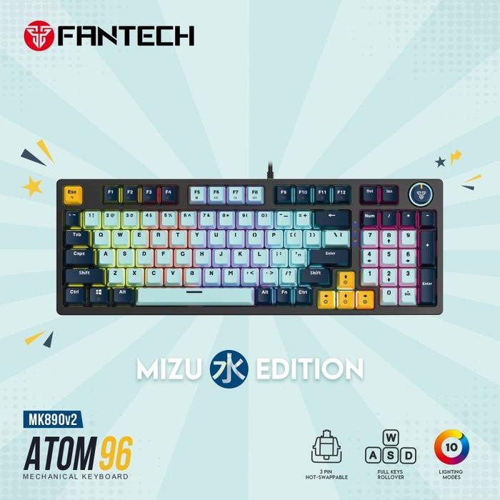 [Allthebest] Fantech ATOM96 MK890 RGB Keyboard Gaming Mechanical