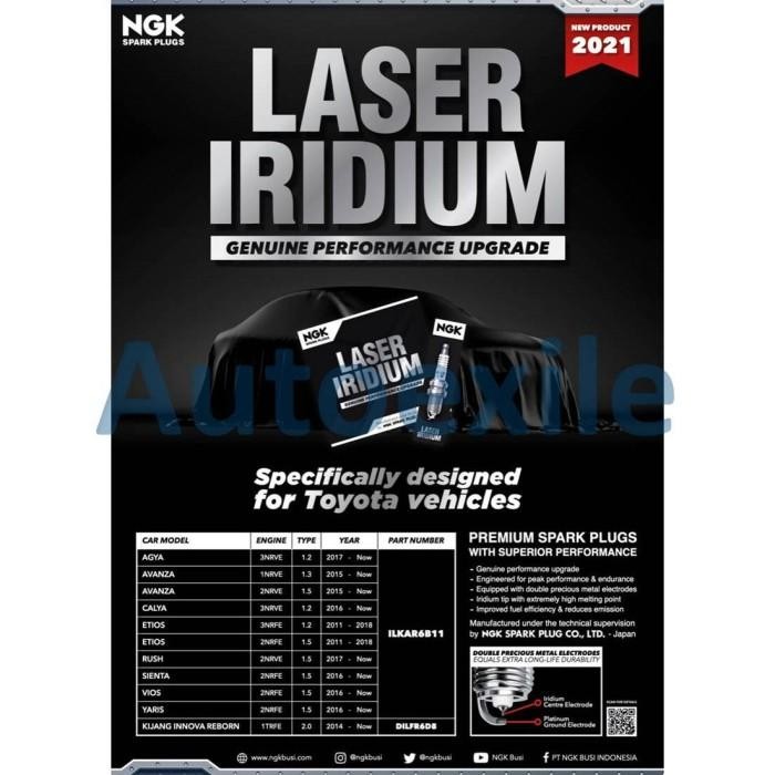 [Allthebest] Busi Mobil NGK LASER IRIDIUM Upgrade DILFR6D8 Platinum Innova Reborn