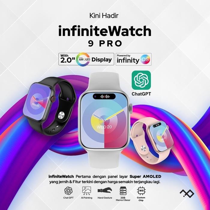[CUCI GUDANG] infiniteWatch 9 Pro with 2.0" HD AMOLED Display