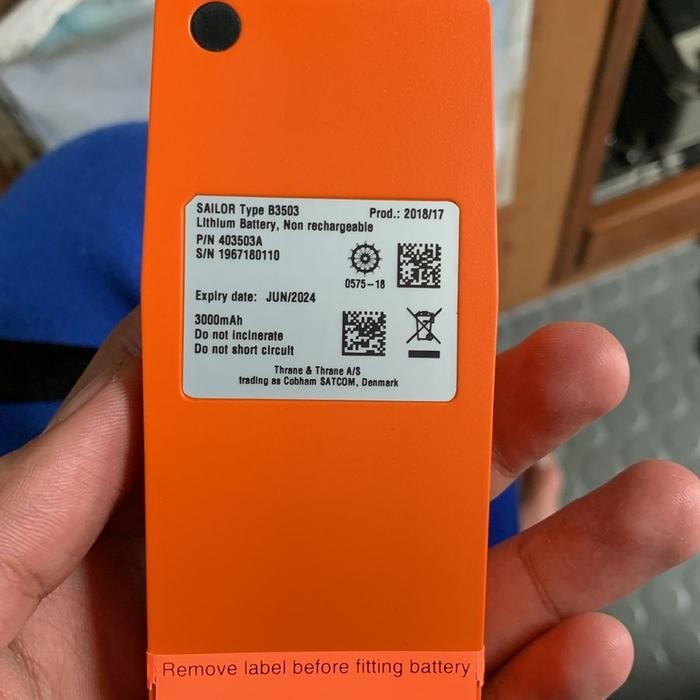 BATTERY EMERGENCY SAILOR B3503